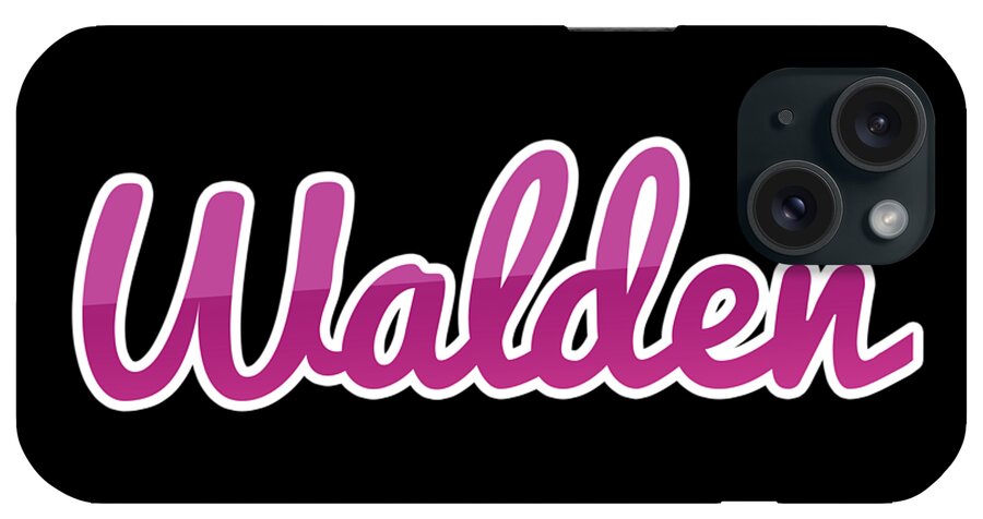 Walden iPhone Case featuring the digital art Walden #Walden by TintoDesigns