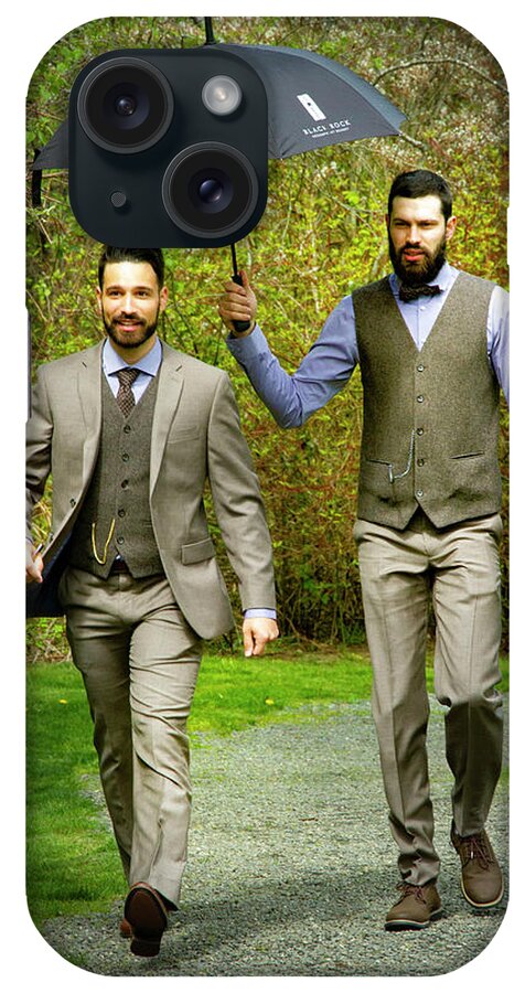 Men iPhone Case featuring the photograph Walking the Groom by Daniel Martin