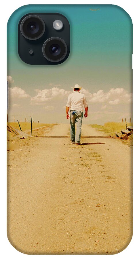 Photography iPhone Case featuring the photograph Walking The Open Range by Amanda Smith