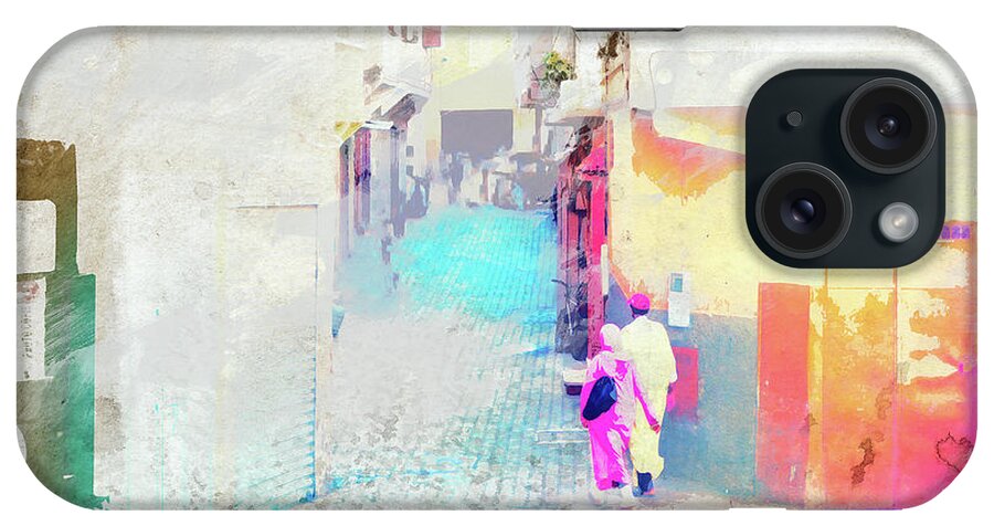 Woman iPhone Case featuring the digital art Walking through Morocco by Gabi Hampe