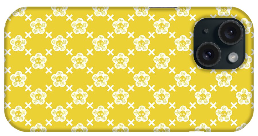 Yellow iPhone Case featuring the photograph Wallpaper Flower Chobopop by Chobopop