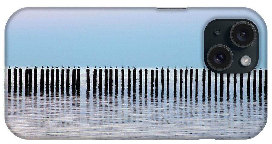 Wooden Post iPhone Case featuring the photograph Waterbreak Romantic by Tioloco