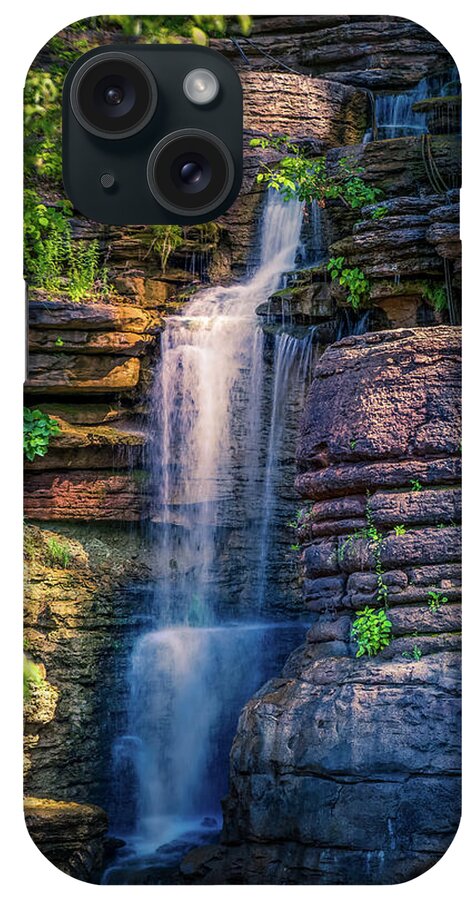 Waterfall iPhone Case featuring the photograph Waterfall at Top of the Rock #3 by Allin Sorenson