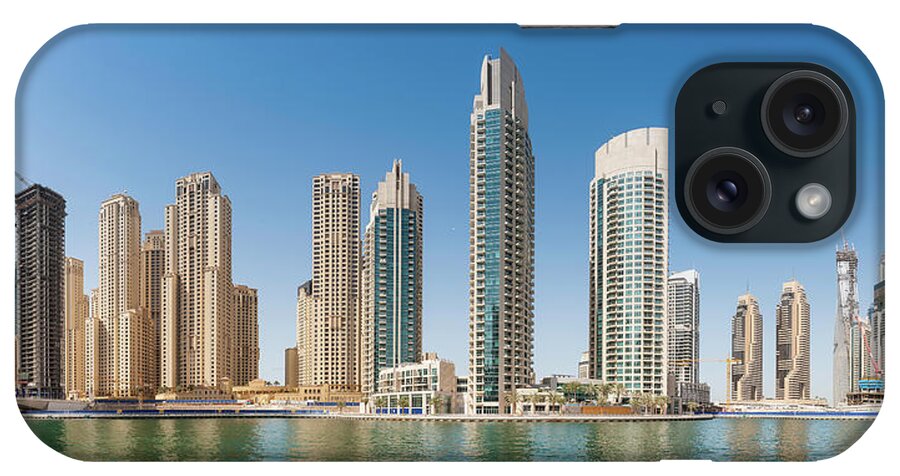 Water's Edge iPhone Case featuring the photograph Waterfront Highrises Luxury Apartment by Fotovoyager