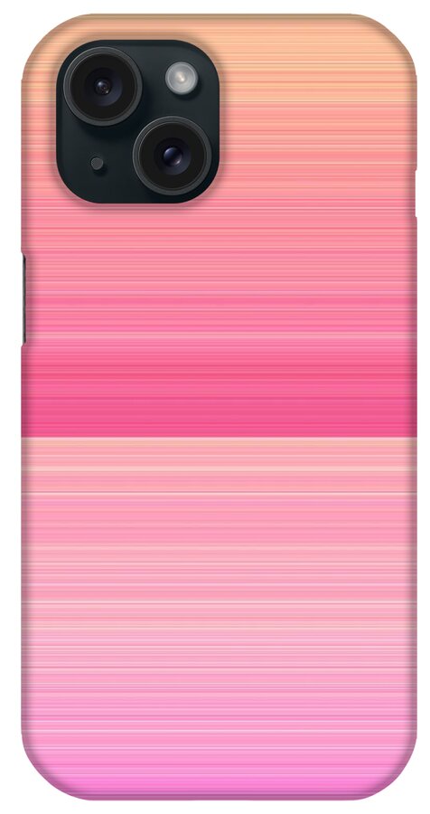 Stripes iPhone Case featuring the digital art Watermelon Sunrise Stripes by Itsonlythemoon