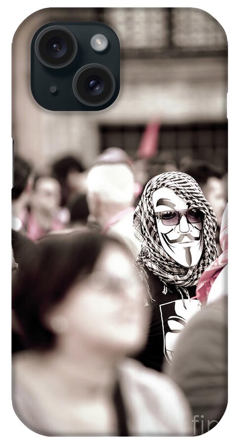 Internet Memes iPhone Case featuring the photograph We are Anonymous. We do not forgive. We do not forget. by Stefano Senise