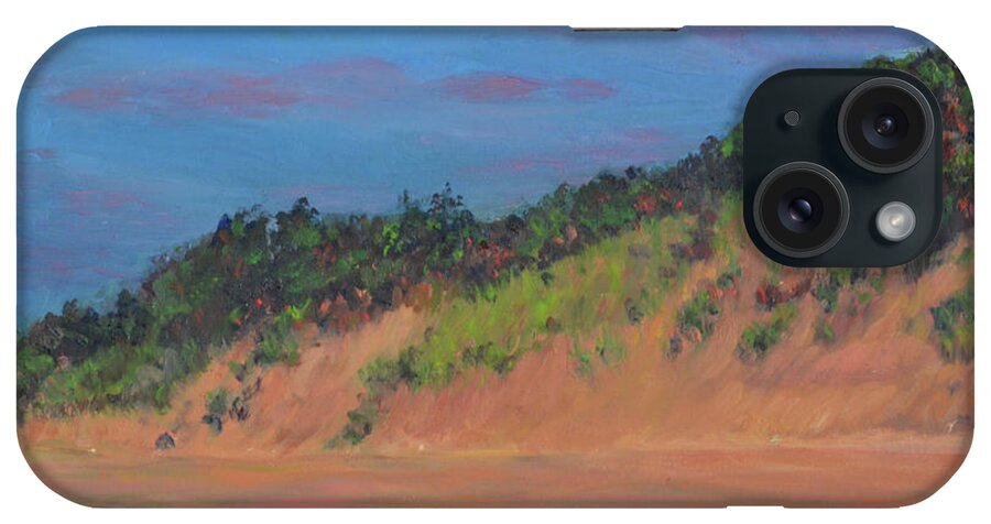 Wellfleet iPhone Case featuring the painting Wellfleet Beach by Beth Riso
