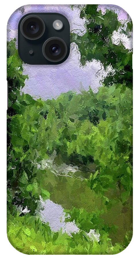 Landscape Painting iPhone Case featuring the painting West Cornwell, Connecticut by Joan Reese