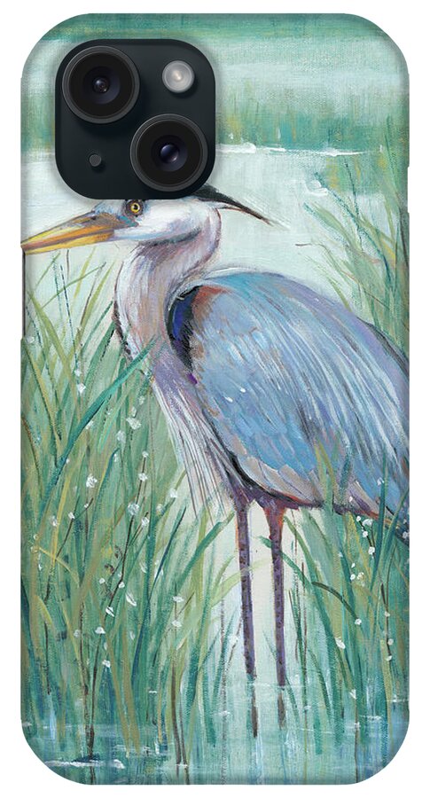 Coastal iPhone Case featuring the painting Wetland Heron II by Tim Otoole