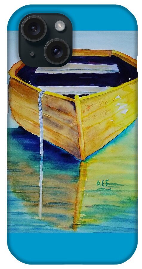Boat iPhone Case featuring the painting What floats your boat? by Ann Frederick