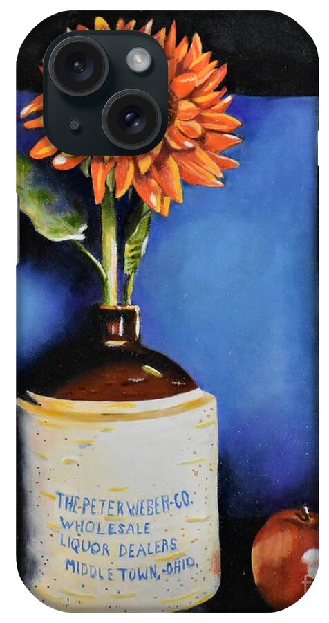 Whiskey iPhone Case featuring the painting Whiskey Jug by Melvin Turner