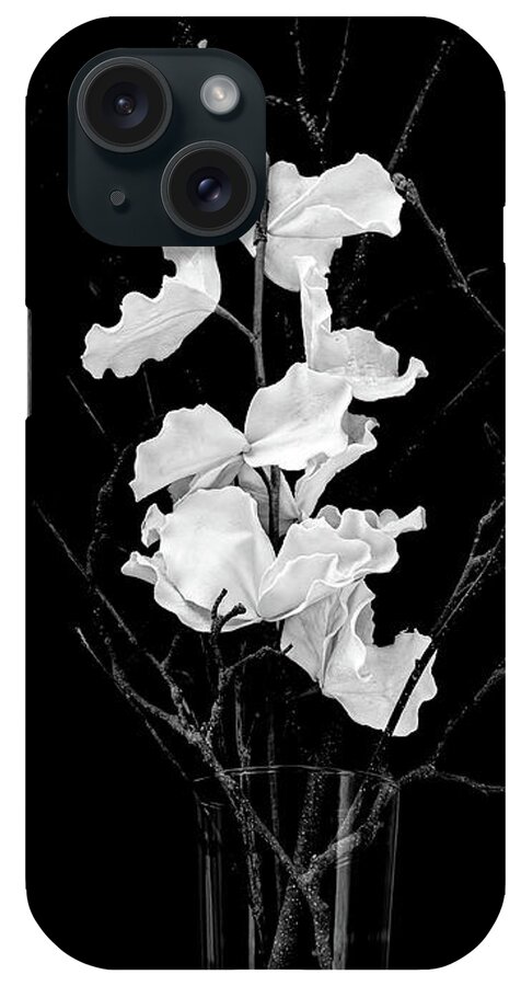 White iPhone Case featuring the photograph White on Black by Thomas Hall