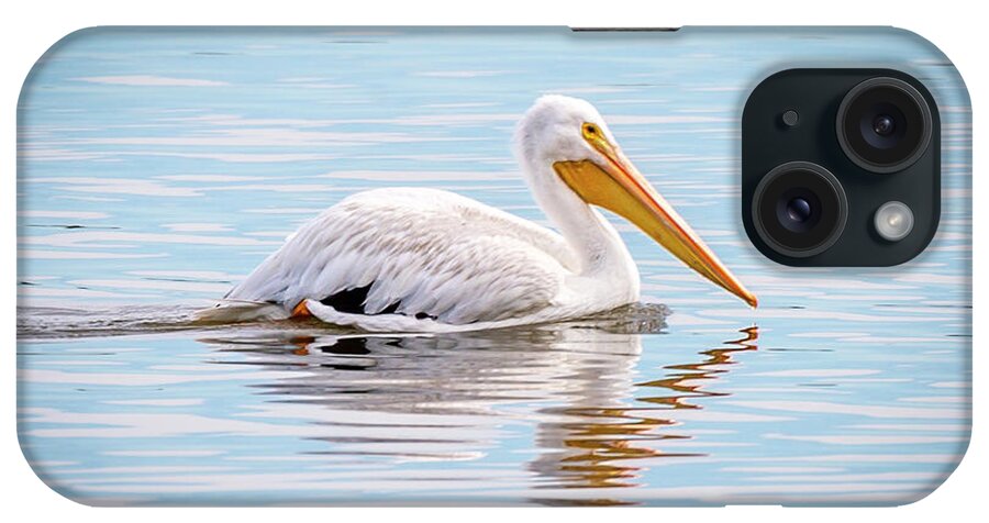 White Pelican iPhone Case featuring the photograph White Pelican by David Wagenblatt