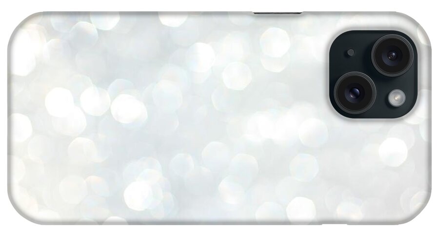 Holiday iPhone Case featuring the photograph White Sparkles by Merrymoonmary