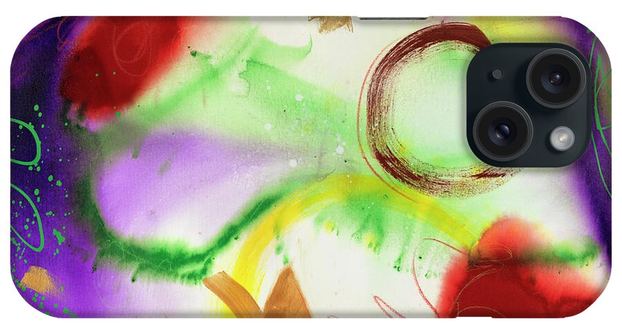 Paint iPhone Case featuring the painting Wind Chimes Iv by Pamela A. Johnson