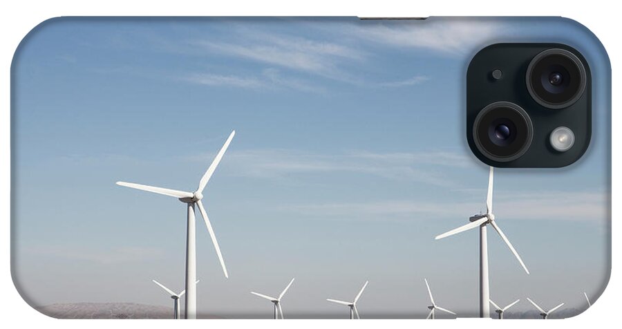 Environmental Conservation iPhone Case featuring the photograph Wind Farm In The Dessert by Frank Rothe