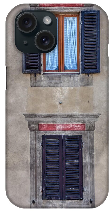 Window iPhone Case featuring the photograph Windows of Montalcino by David Letts