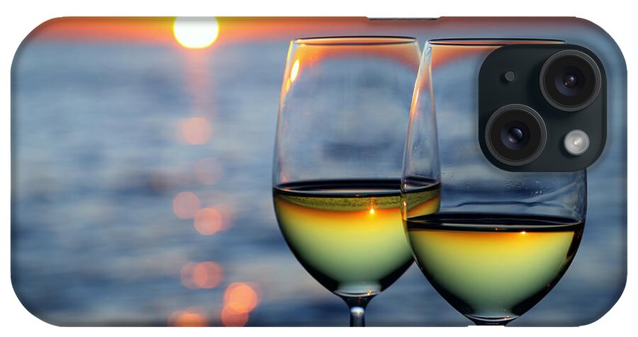 Water's Edge iPhone Case featuring the photograph Wine Romance by Vuk8691