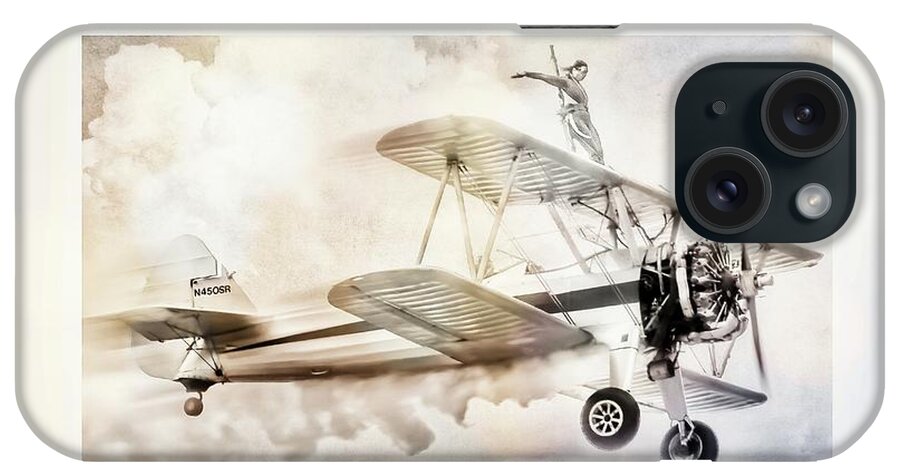 Aviation iPhone Case featuring the photograph Wing Walker by Steve Benefiel