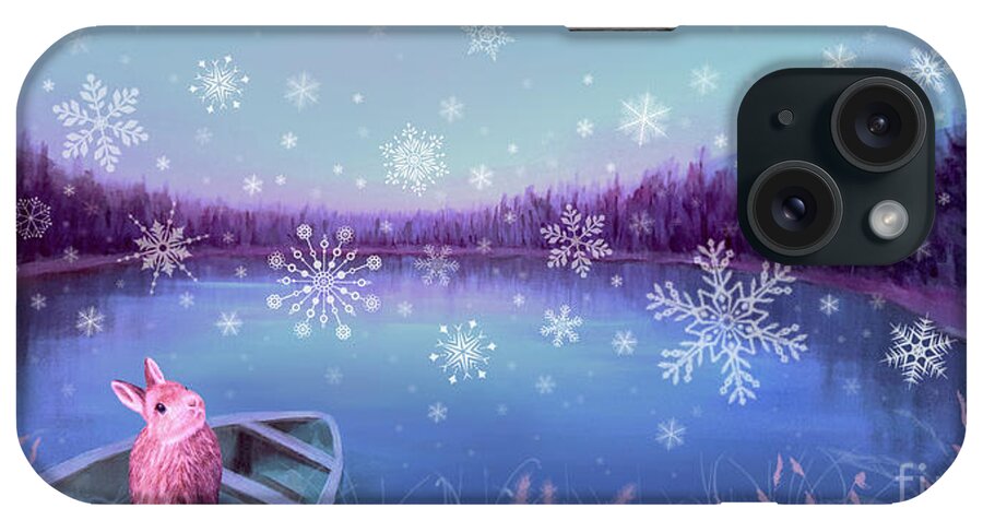 Stirrup Lake iPhone Case featuring the painting Winter Dream by Yoonhee Ko