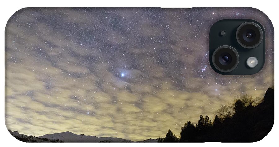 Nobody iPhone Case featuring the photograph Winter Stars Over Alborz Mountains by Amirreza Kamkar / Science Photo Library