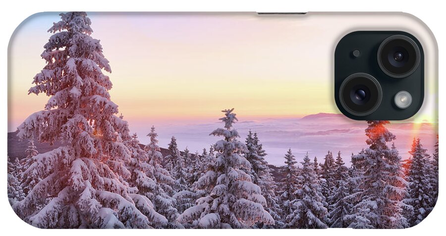 Scenics iPhone Case featuring the photograph Winter Sunrise by Borchee