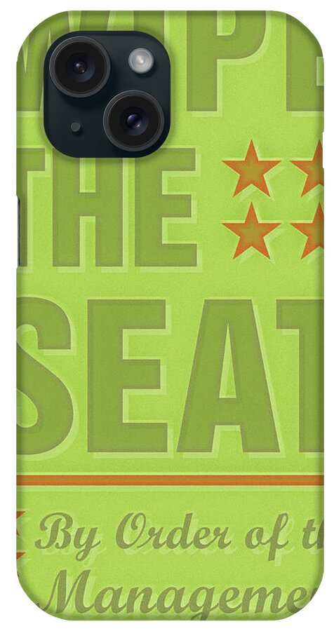 Wipe The Seat iPhone Case featuring the digital art Wipe The Seat by John W. Golden