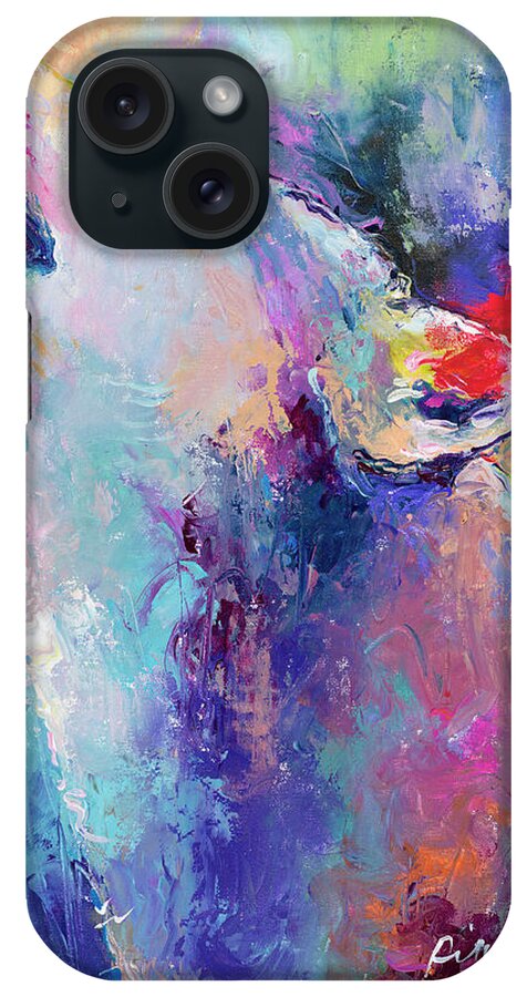 Wolf iPhone Case featuring the painting Wolf by Richard Wallich