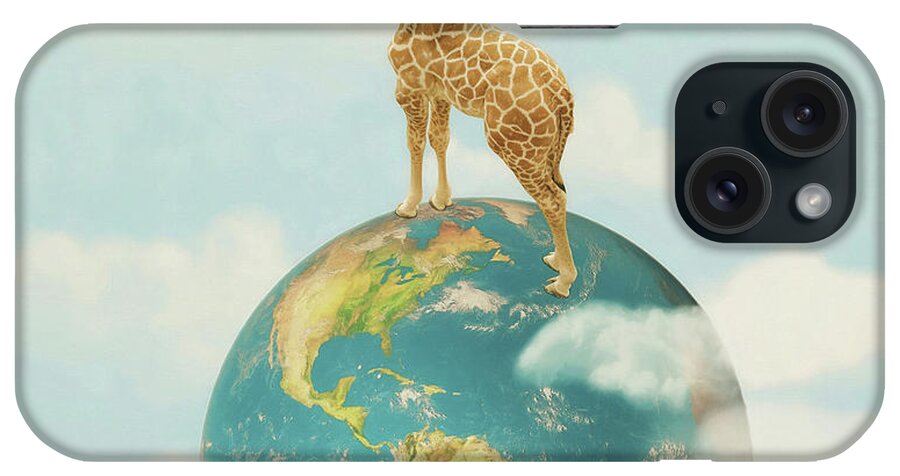 World Giraffe Day iPhone Case featuring the photograph World Giraffe Day by Carrie Ann Grippo-Pike