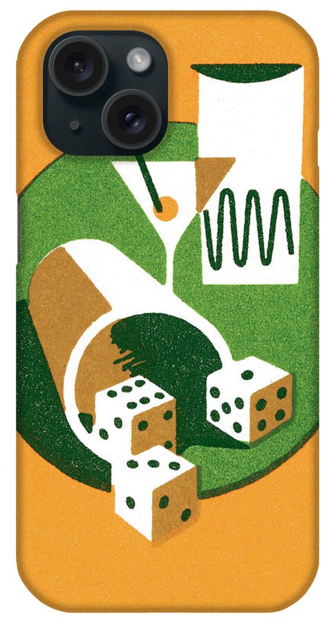 Alcohol iPhone Case featuring the drawing Yahtzee by CSA Images