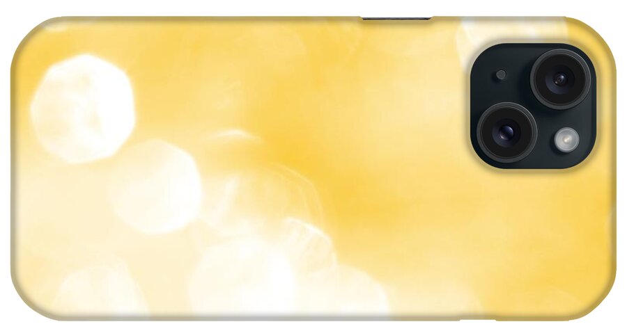 Particle iPhone Case featuring the photograph Yellow Light Sparkles by Merrymoonmary