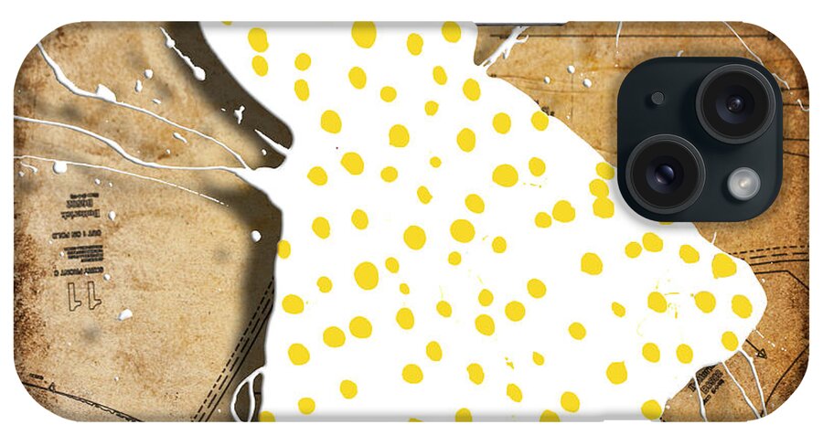 Fashion iPhone Case featuring the photograph Yellow On White by Roderick E. Stevens