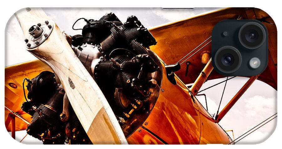 Plane iPhone Case featuring the photograph Yellow Warbird by Carrie Hannigan