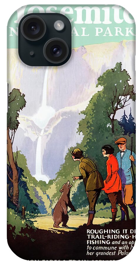 California iPhone Case featuring the painting Yosemite National Park by Philip Little