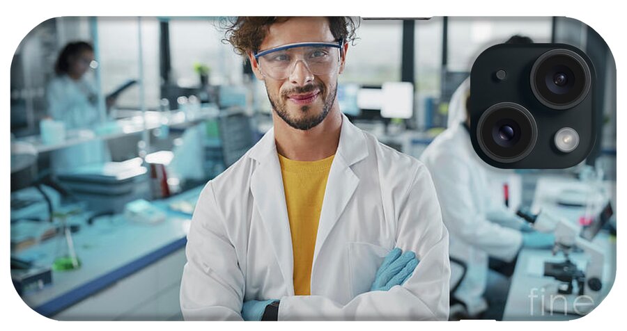 Portrait iPhone Case featuring the photograph Young Scientist Working In Laboratory by Gorodenkoff Productions/science Photo Library