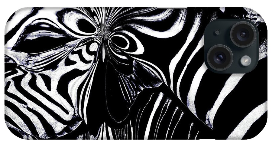 Abstract iPhone Case featuring the photograph Zebra Art by Debra Kewley
