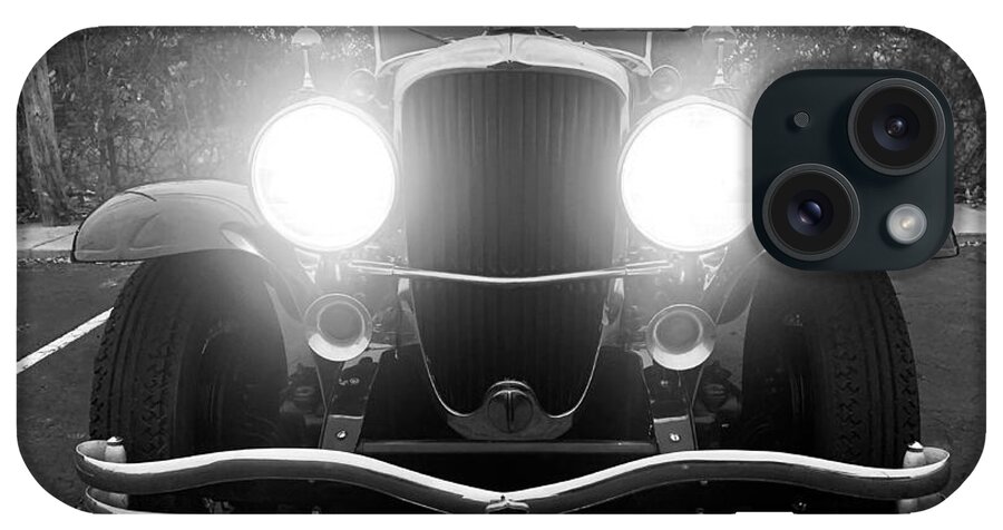 Duesenberg iPhone Case featuring the photograph 1930 Duesenberg Model J Murphy convertible sedan by Retrographs