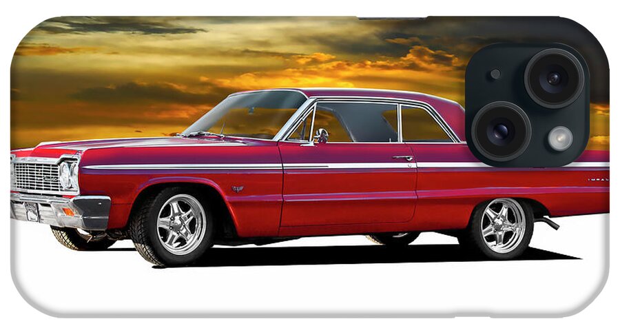 1964 Chevrolet Impala Ss iPhone Case featuring the photograph 1964 Chevrolet Impala SS by Dave Koontz