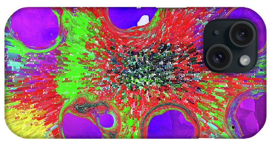  iPhone Case featuring the digital art 3-16-2009wabcdefghijkl #1 by Walter Paul Bebirian