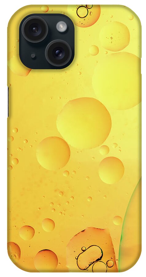 Fluid iPhone Case featuring the photograph Abstract, image of oil, water and soap with colourful background #3 by Michalakis Ppalis