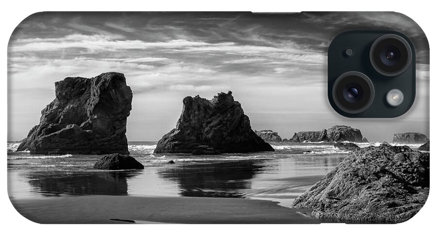 Rocks iPhone Case featuring the photograph Bandon Beach #1 by Steven Clark