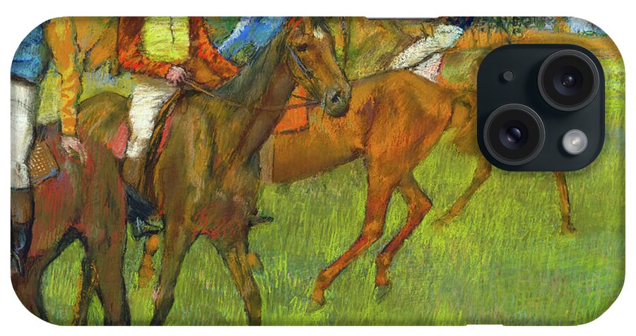 Edgar Degas iPhone Case featuring the painting Before the Race #1 by Edgar Degas