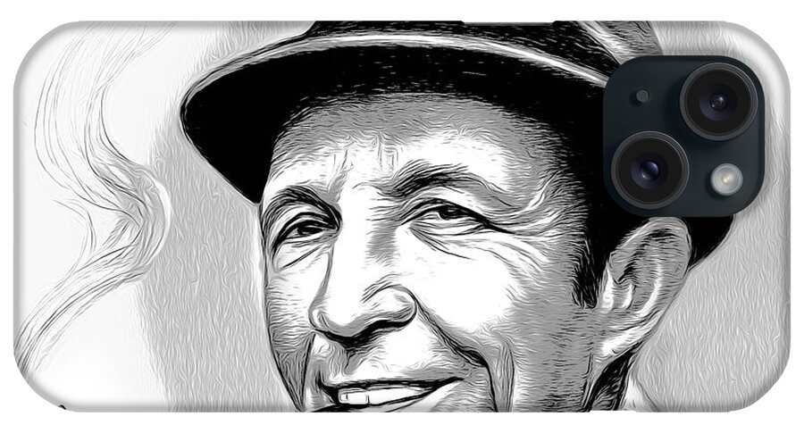 Bing Crosby iPhone Case featuring the mixed media Bing #1 by Greg Joens