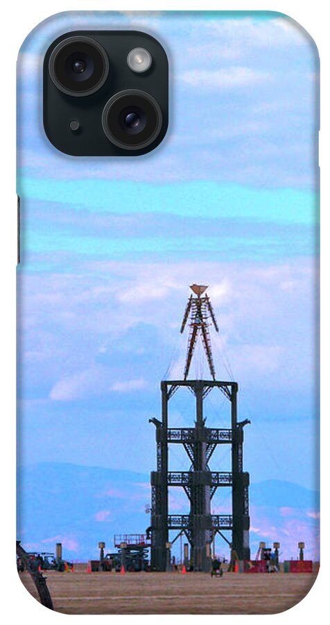 Desert iPhone Case featuring the photograph Black Rock Desert Inhabited by Carl Moore
