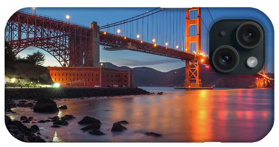 Blue Hour iPhone Case featuring the photograph Blue Hour at the Gate by Laura Macky