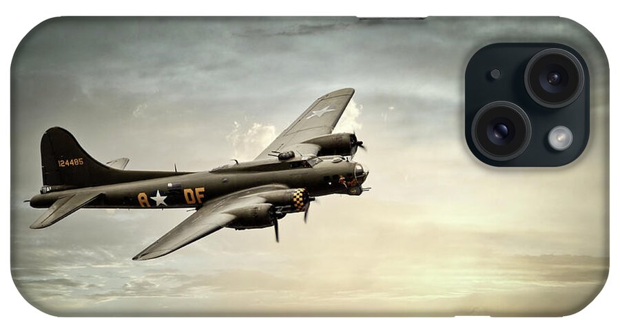 Usa iPhone Case featuring the photograph Boeing B-17 Flying Fortress, World War 2 Bomber Aircraft #1 by Rick Deacon