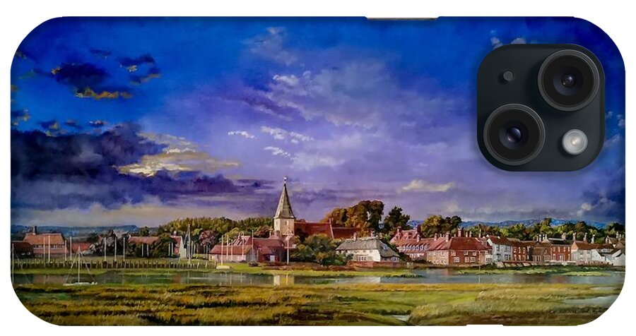  iPhone Case featuring the painting Bosham harbour, England #1 by Raouf Oderuth