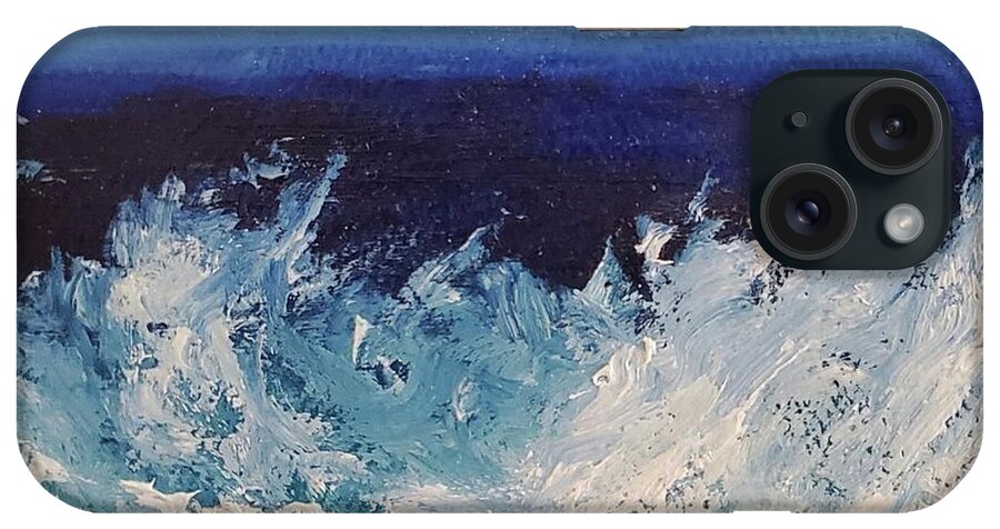 Sea iPhone Case featuring the painting Breakers #1 by Fred Wilson