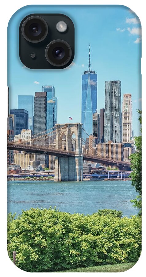 Aerial iPhone Case featuring the photograph Brooklyn View #1 by Manjik Pictures