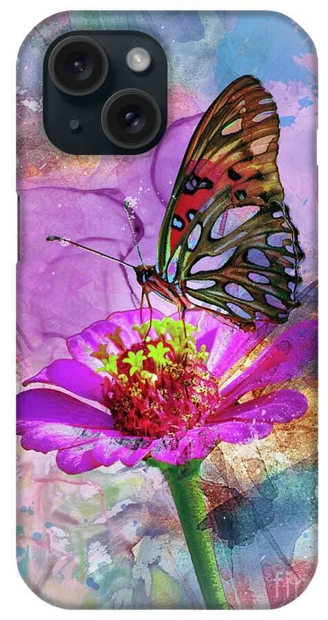 Butterfly iPhone Case featuring the digital art Butterfly #2 by Anthony Ellis
